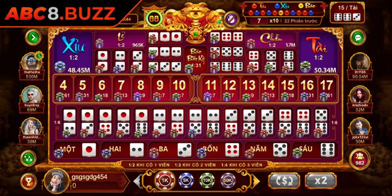 Sicbo ABC8 – Mỗi Lần Tung Xúc Xắc Cơ Hội Bội Thu Lại Bắt Đầu 1 Tổng quan thông tin về game Sicbo ABC8 hot hit