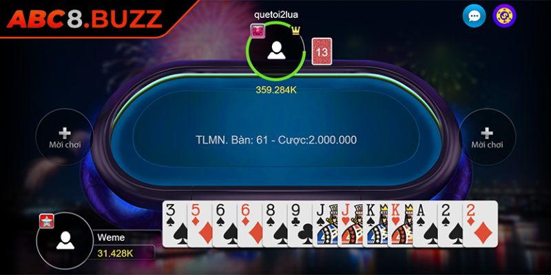 Tiến Lên Miền Nam ABC8 Hướng Dẫn Chi Tiết Và Chiến Thuật 2 Thứ tự các quân bài
